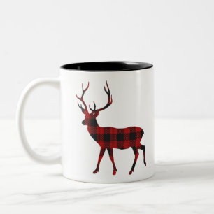 Taza Bicolor Navidades de renos