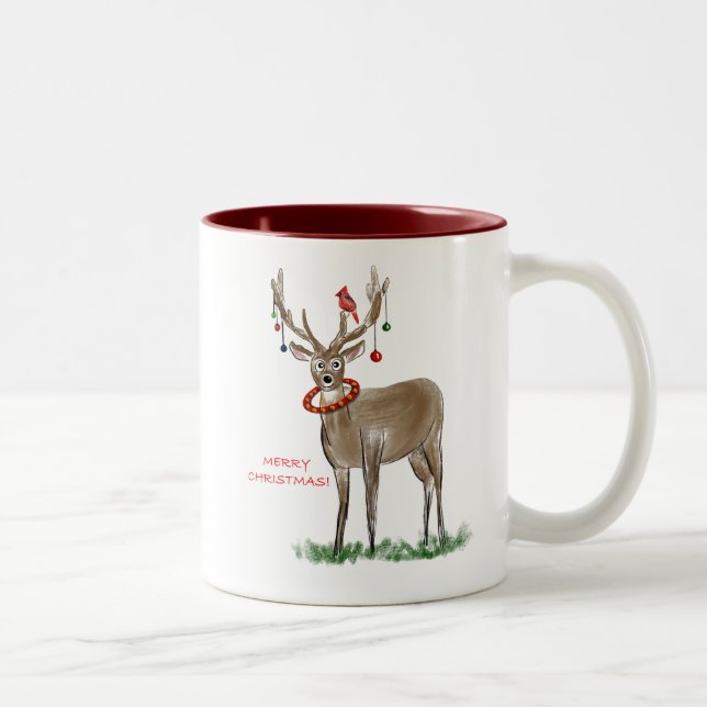 Taza Bicolor Navidades Deer Mug (Derecha)