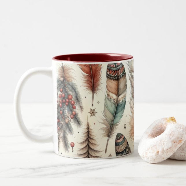 Taza Bicolor Navidades del Boho (Con donut)