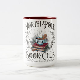 Taza Bicolor Navidades del North Pole Book Club