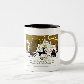 Taza Bicolor Navidades del país de Victoria