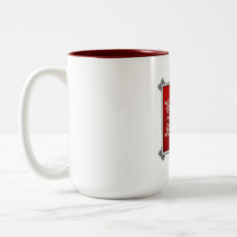 Taza Bicolor Navidades del Personalizable de diseño de copos de