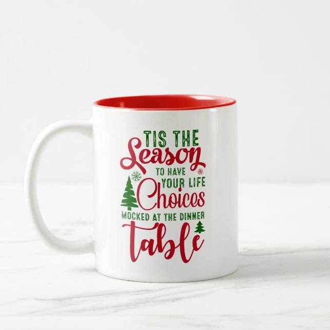 Taza Bicolor Navidades diseñan la temporada de elecciones (Izquierda)