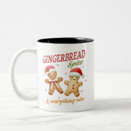 Taza Bicolor Navidades divertidos de Gingerbread
