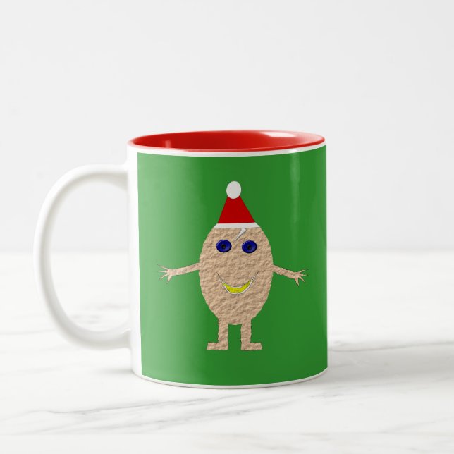 Taza Bicolor Navidades divertidos Egg Mug (Izquierda)