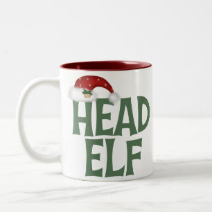 Taza Bicolor Navidades divertidos Elf Mug