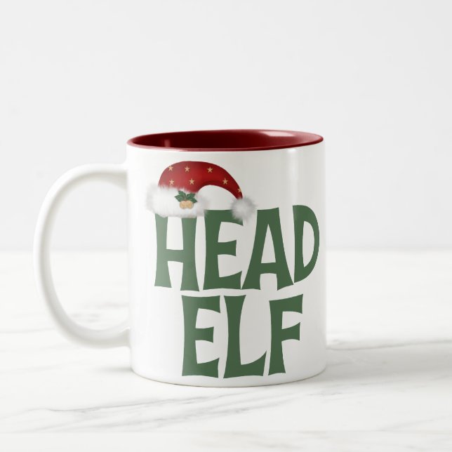 Taza Bicolor Navidades divertidos Elf Mug (Izquierda)