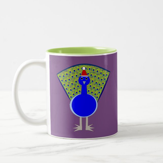 Taza Bicolor Navidades divertidos Peacock (Izquierda)