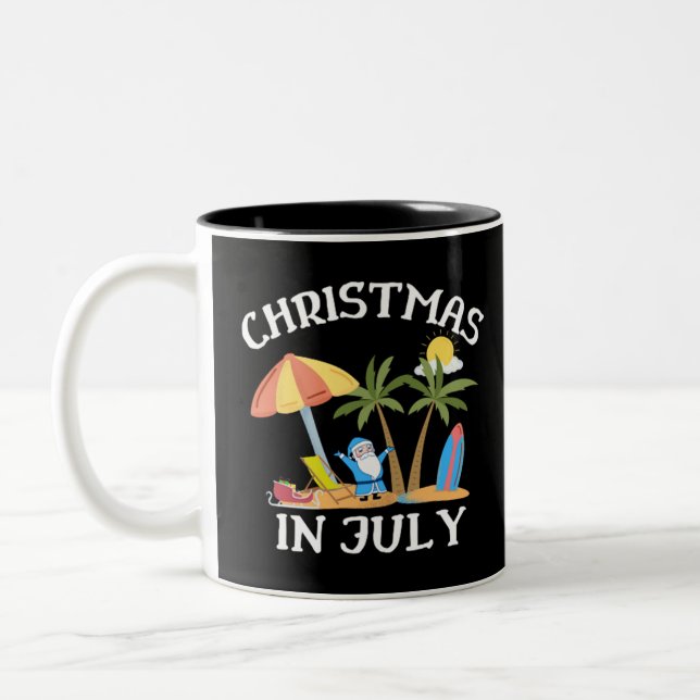 Taza Bicolor Navidades En Julio (Izquierda)