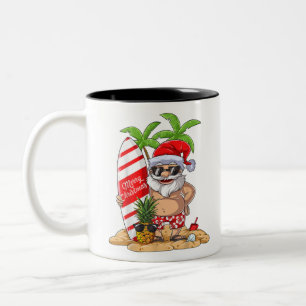 Taza Bicolor Navidades en julio en la estación de esquí de Sant