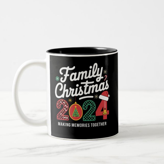Taza Bicolor Navidades Familiares 2024 Escuadrón de Navidad de  (Izquierda)