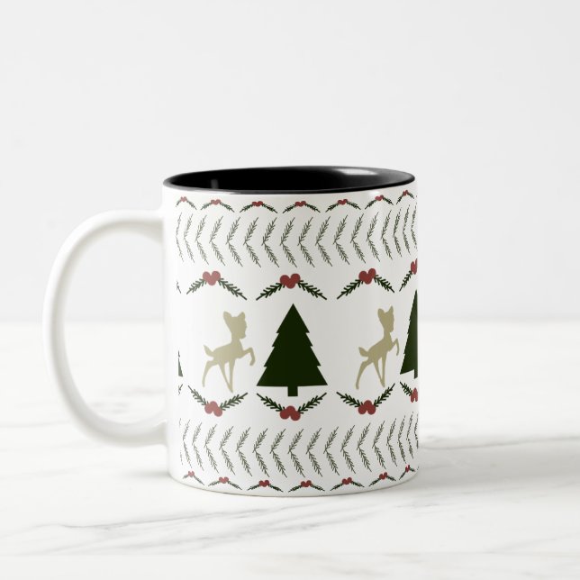 Taza Bicolor Navidades Fawn Mug (Izquierda)