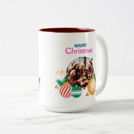 Taza Bicolor Navidades felices