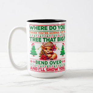 Taza Bicolor Navidades Feliz Navidad Por Regalo De Vaca De High