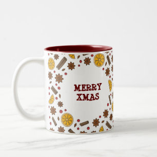 Taza Bicolor Navidades feriados picantes
