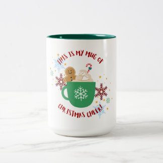 Taza Bicolor Navidades festivos animan a Mug con un hombre de p