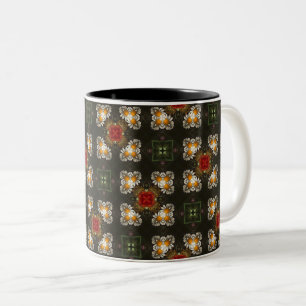Taza Bicolor Navidades festivos de travesía roja