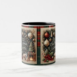 Taza Bicolor Navidades festivos se mueven por sus acogedoras vi