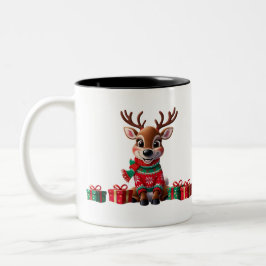 Taza Bicolor Navidades graciosos de humor moderno de moda