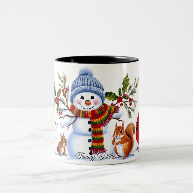 Taza Bicolor Navidades graciosos modernos y de moda (Centro)