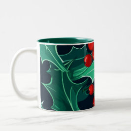 Taza Bicolor Navidades Holly