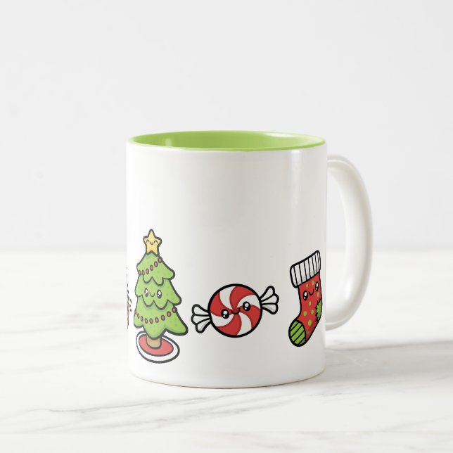 Taza Bicolor Navidades inteligentes (Anverso derecho)