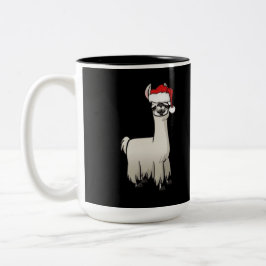 Taza Bicolor Navidades Lama