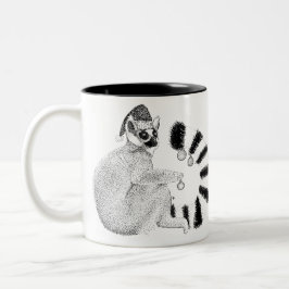 Taza Bicolor Navidades Lemur