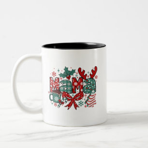 Taza Bicolor Navidades Mamá