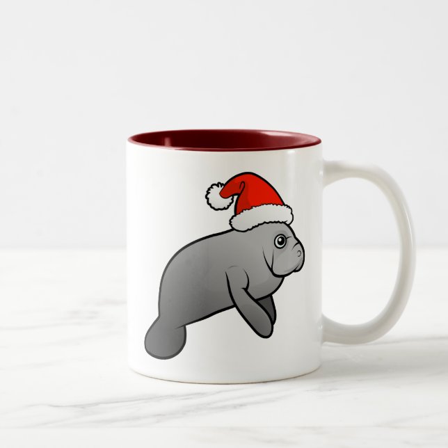 Taza Bicolor Navidades Manatee Santa (Derecha)