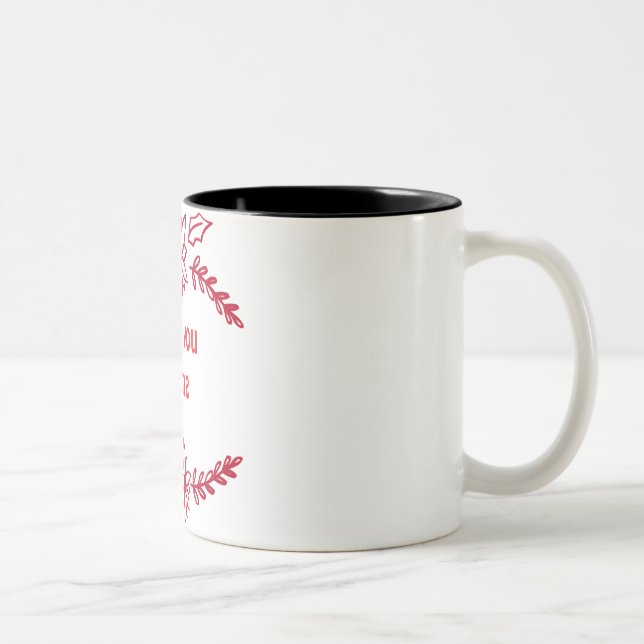 Taza Bicolor navidades mug , diseño personalizar (Derecha)