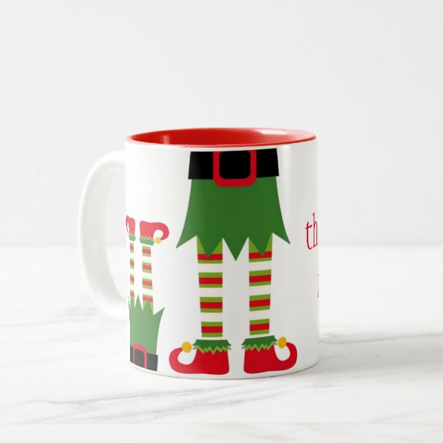 Taza Bicolor Navidades Mug-Elf (Anverso izquierdo)