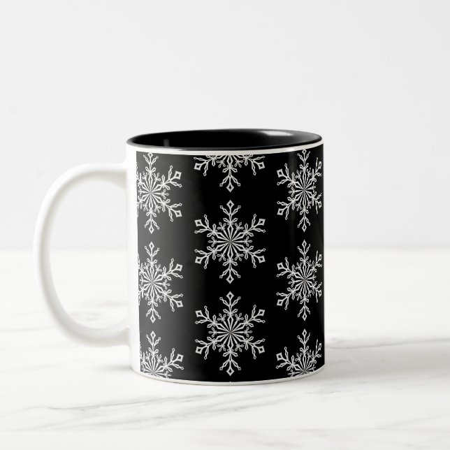 Taza Bicolor Navidades Mug-Snowflakes (Izquierda)