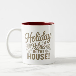 Taza Bicolor Navidades Mug | Vibes de vacaciones, perfectas par