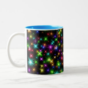 Taza Bicolor Navidades Multicolor Star Rays-57191