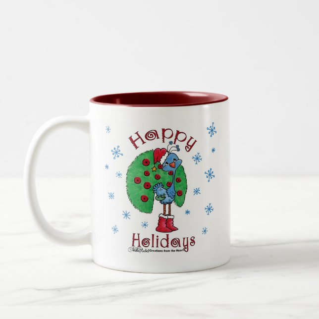 Taza Bicolor Navidades Peacock (Izquierda)