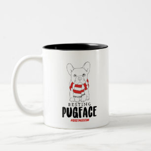 Taza Bicolor Navidades Perro Perro Perros Santa Perros Desangra