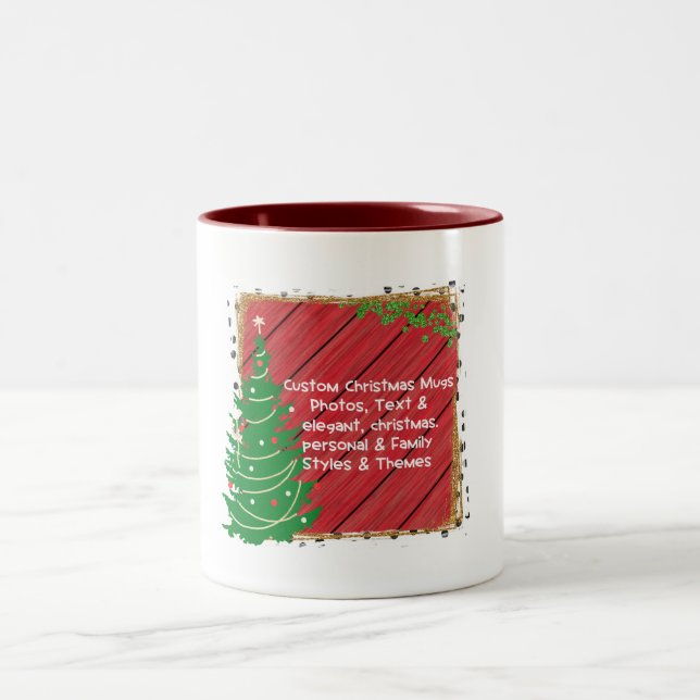 Taza Bicolor Navidades personalizables festivos personalizados (Centro)