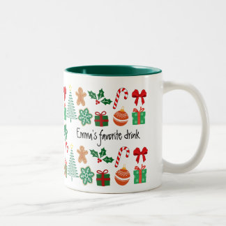 Taza Bicolor Navidades personalizados