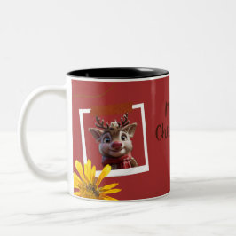 Taza Bicolor Navidades personalizados Mug - Merry y Bright