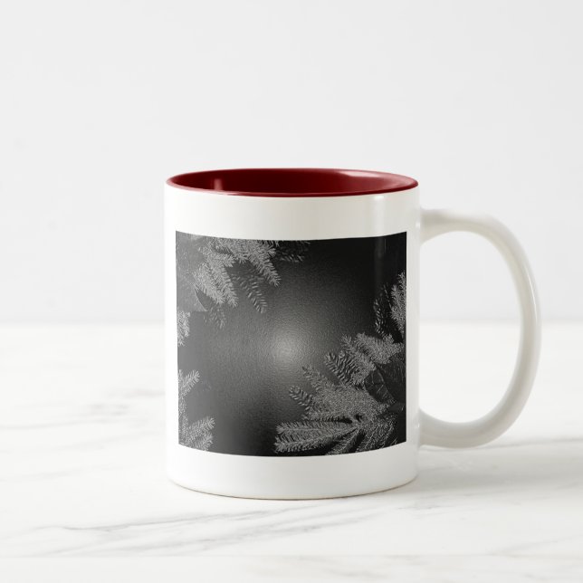 Taza Bicolor Navidades Poinsettia Black Y Gray II (Derecha)