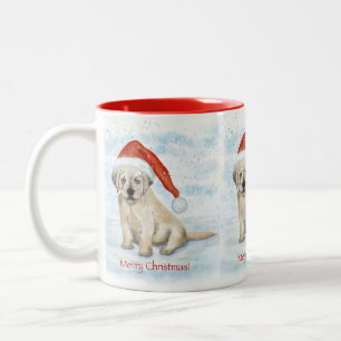 Taza Bicolor Navidades Puppy Mug