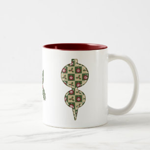 Taza Bicolor Navidades Quilt Mug