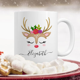 Taza Bicolor Navidades Reindeer Mug