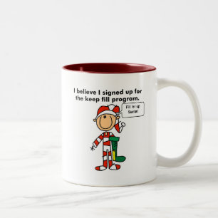 Taza Bicolor Navidades Rellenar camisetas y regalos del program