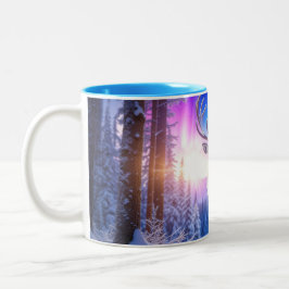 Taza Bicolor Navidades renos