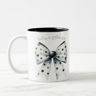 Taza Bicolor Navidades retuercen a Navidades los puntos de polk