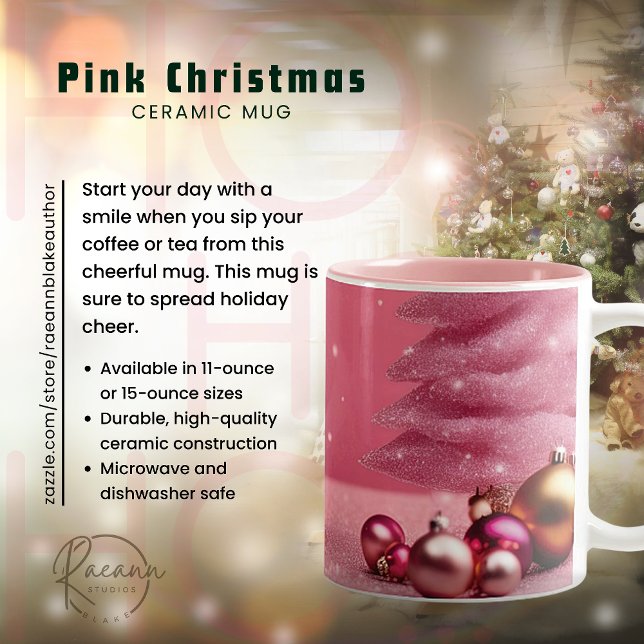 Taza Bicolor Navidades rosados Ceramic Mug (Subido por el creador)