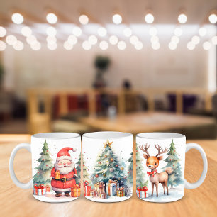 Taza Bicolor Navidades Saludan, Santa Cláusula