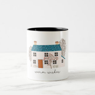 Taza Bicolor Navidades Saludos cálidos